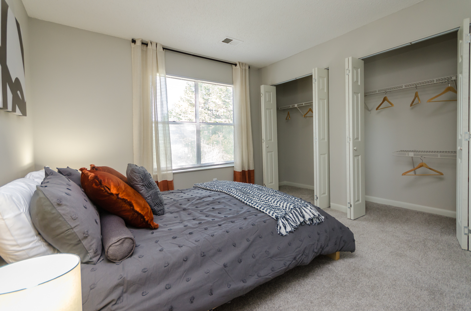 Bedroom With Closet at The Carter 4250 Apartments, Norcross, GA